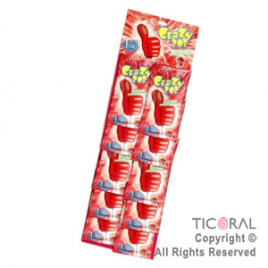 GOLO CHUPETIN CRAZY POP SABOR FRUTILLA (TIRAS X 20 UNIDADES 12GR C/U) x 1